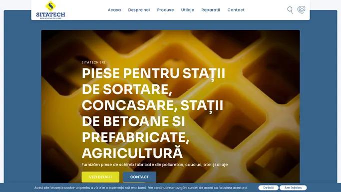 SITATECH | Piese pentru statii de sortare, concasare, statii de betoane si prefabricate, agricultura