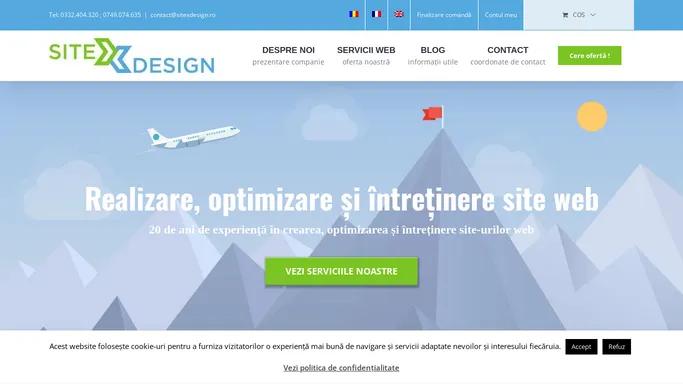 Realizare, optimizare si promovare site web - webdesign