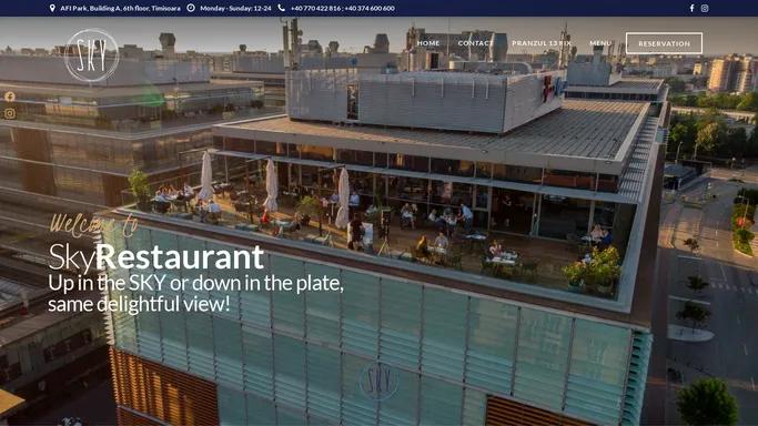 Sky Rooftop Restaurant – Up in the sky