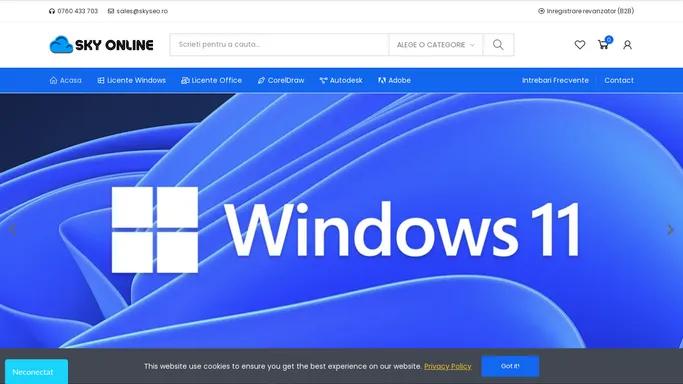 Sky Online - Licente Windows - Licente Office - Licente Adobe