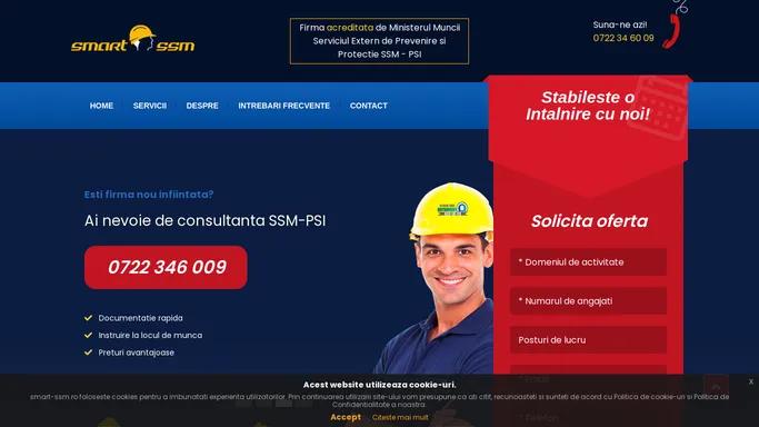 Smart SSM - Firma de consultanta protectia muncii si Psi – Firma autorizata