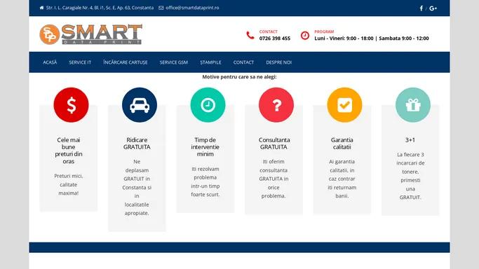 Smart Data Print | Service Calculatoare | Incarcare Cartuse | Constanta