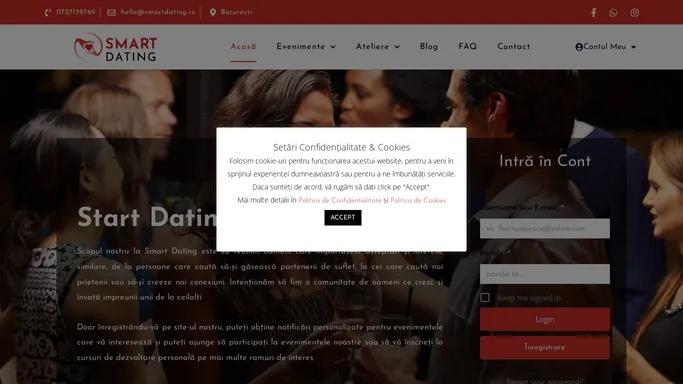 Smart Dating - Evenimente de speed dating, socializare & dezvoltare