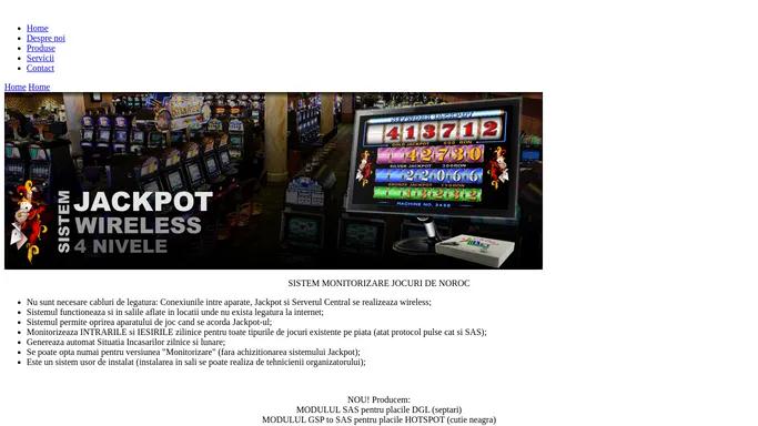 Jackpot LCD Wireless, Slot Machines, SMAS, Slot Machines Accounting System, Monitorizare Jocuri de Noroc