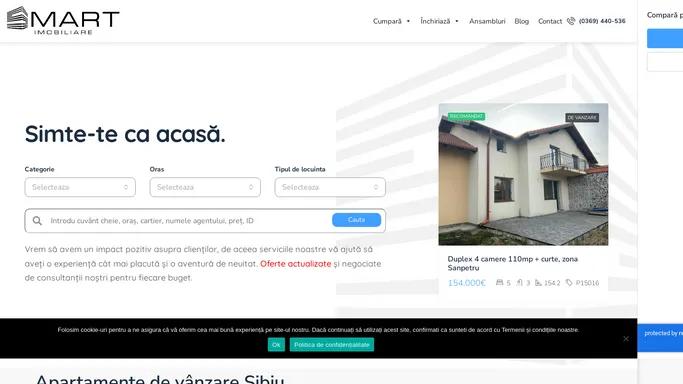 Smart Imobiliare | Agentie Imobiliara – Apartamente de vanzare, case de vanzare, spatii de vanzare, terenuri de vanzare