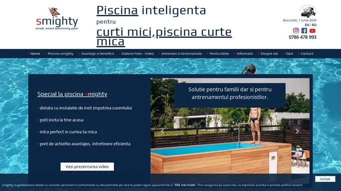 Smighty - piscine pentru curti mici, piscine supraterane