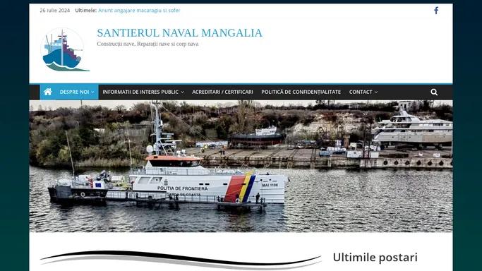 SANTIERUL NAVAL MANGALIA - Constructii si reparatii corp nave