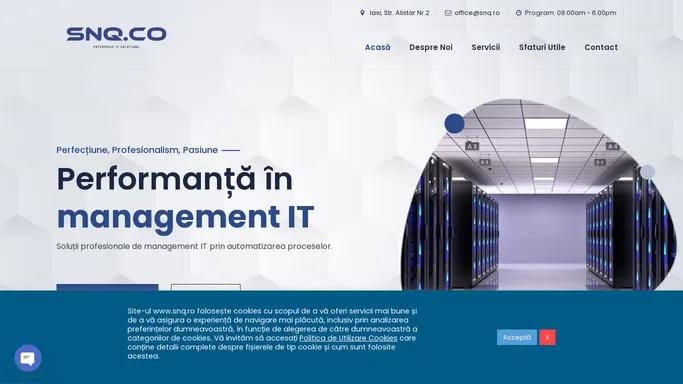 SNQ – Infrastructura IT, Mentenanta IT, Administrare servere