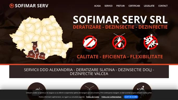 SERVICII DDD ALEXANDRIA - DERATIZARE SLATINA - DEZINSECTIE DOLJ - DEZINFECTIE VALCEA