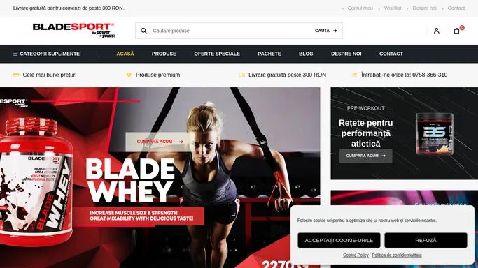 Blade Sport | Suplimente Nutritive Premium
