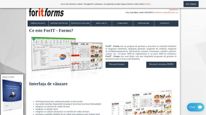 Soft de gestiune magazin ForIT - Forms