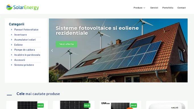 Acasa - Panouri solare fotovoltaice