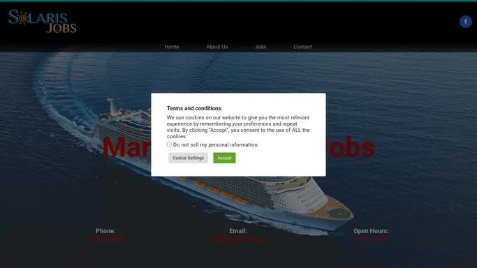 Solaris Jobs – Recruitment and placement of personnel, marine.