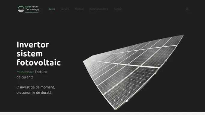 Invertor Sistem Fotovoltaic - Solar Power Technology