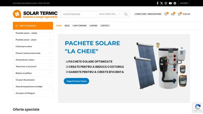 Solar Termic – Panouri Solare Presurizate Apa Calda