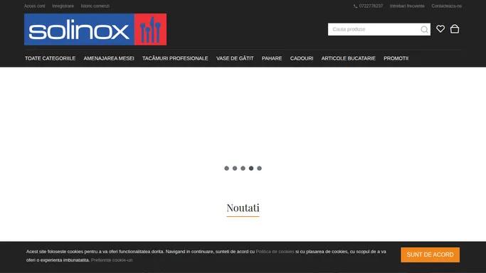 Solinox - Distribuitor tacamuri profesionale si vesela pentru HoReCa