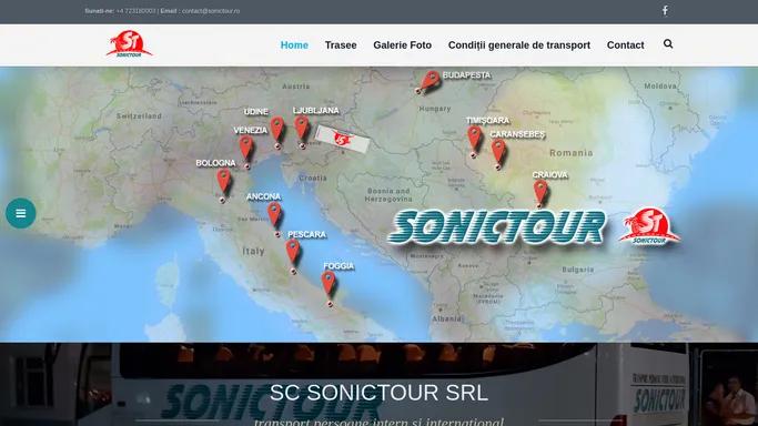 SonicTour – transport persoane intern si international