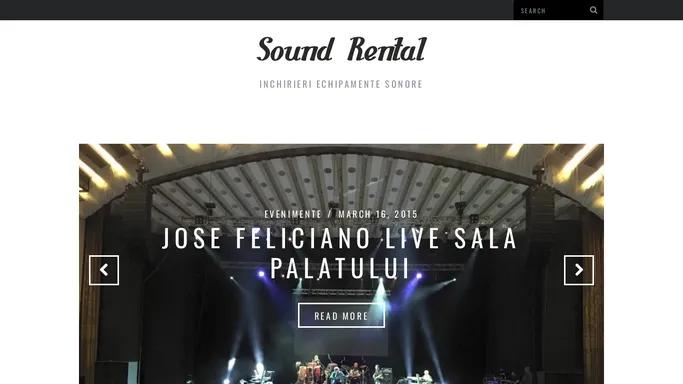 Sound Rental