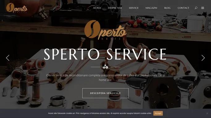 Sperto Kaffee - Espressoare, reparatii si mentenanta, specialitati de cafea, calitate si professionalism.