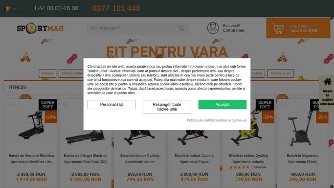 Cea mai variata gama de aparate fitness si articole sportive | Sport-Mag