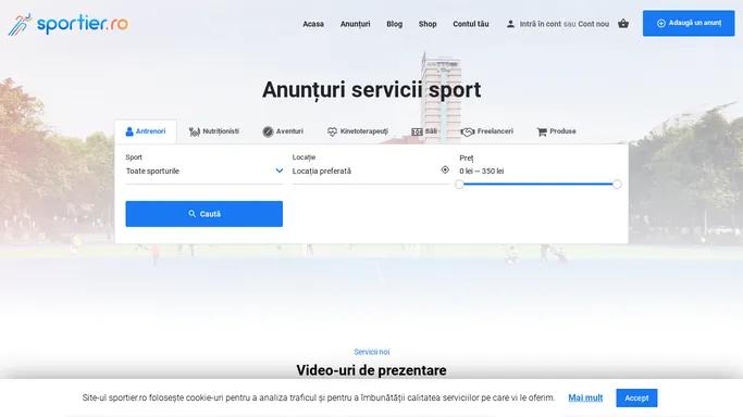 Sportier | Anunturi servicii sport