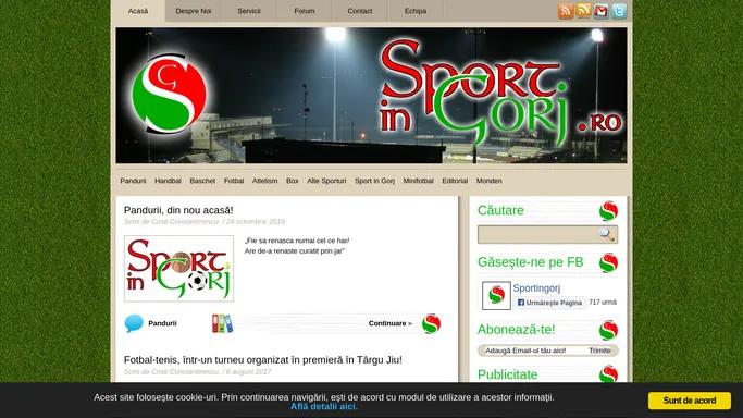 Sport in Gorj .ro - Sport pur. Si simplu! - Acasa