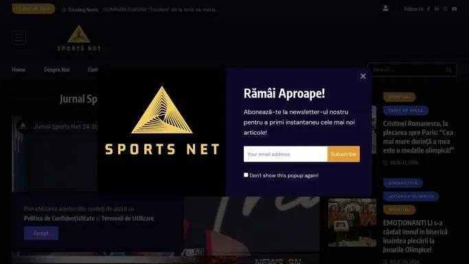 SportsNet.ro – DIn terenul de joc direct in inima pasiunii tale!