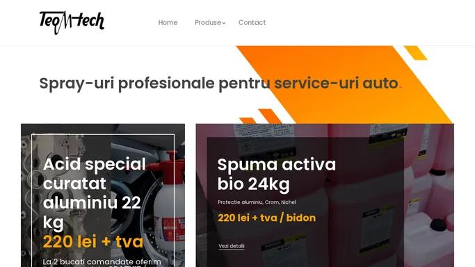 Spray-uri profesionale pentru service-uri auto productie 100% Germana