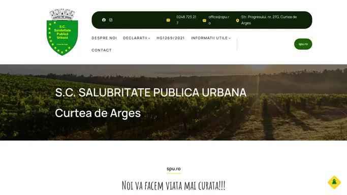 Salubritate Publica Urbana Curtea de Arges