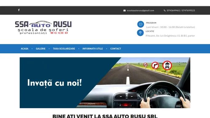 Scoala de Soferi Amatori – Auto Rusu – Piatra Neamt