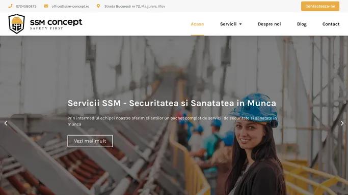 Servicii Complete protectia muncii - Bucuresti si Ilfov - SSM Concept