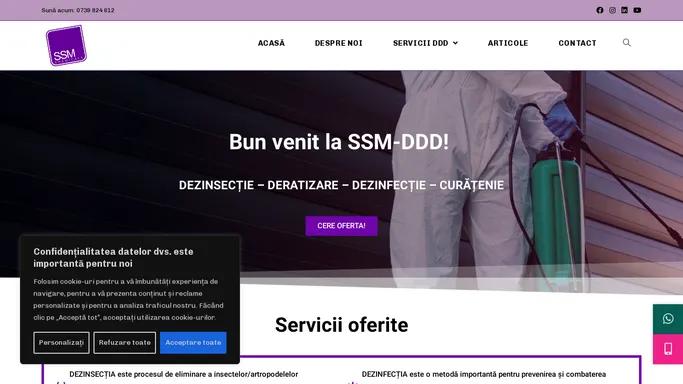 SSM DDD Firma Autorizata Deratizare Dezinsectie Dezinfectie