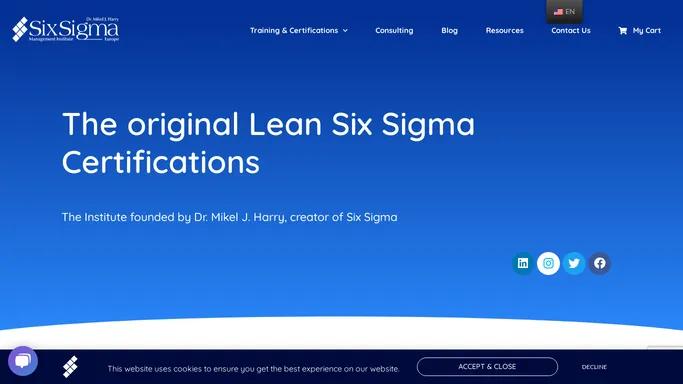 Six Sigma Management Institute Europe - The original Six Sigma Institute