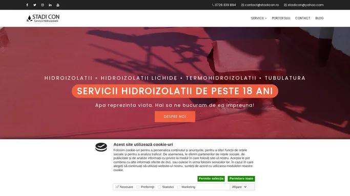 STADI CON - Servicii hidroizolatii si termohidroizolatii