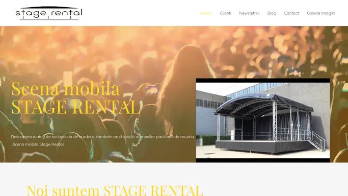 Home - Stage Rental