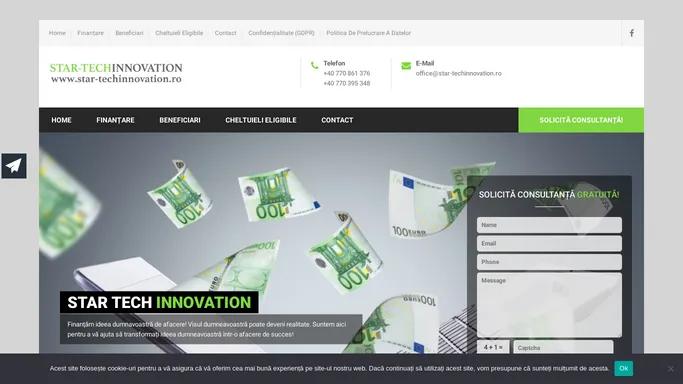 Star-Tech Innovation Romania 2022 | Fonduri Guvernamentale | Finantari nerambursabile 2022