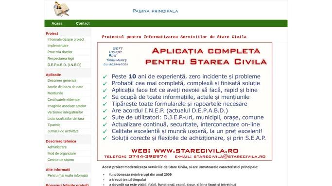 StareCivila - Pagina principala