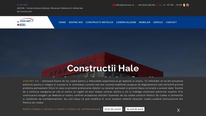 Home - STAR MET ROMANIA - ADCON - comercializare metale, minereuri metalice si materiale de constructii