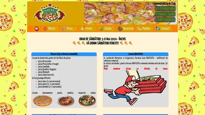 PIZZA CLUJ * Pizza cu livrare GRATUITA la domiciliu in Cluj * Pizza Cluj Delivery