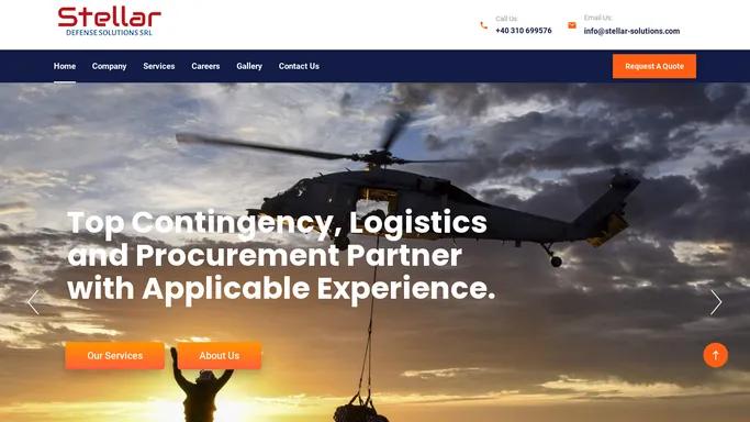 Stellar Solutions - Top Contingency, Logistics and Procurement Partner with Applicable Experience