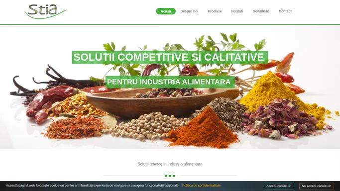 STIA - Solutii competitive si calitative pentru industria alimentara