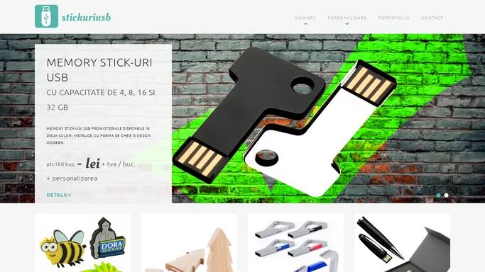 Memory stick-uri USB personalizate