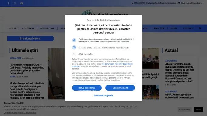 Stiri din Hunedoara - Informatia este puterea noastra