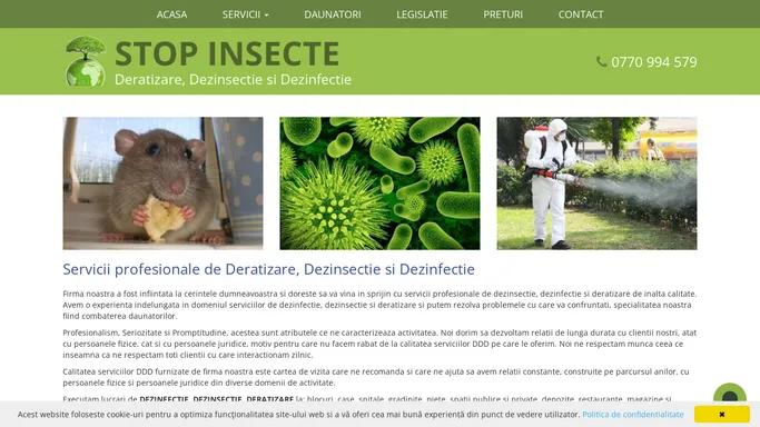 Deratizare si dezinsectie | stopinsecte.ro