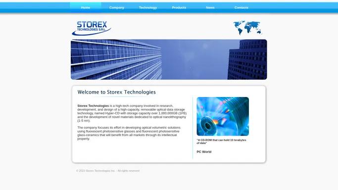 Welcome to Storex Technologies Inc.