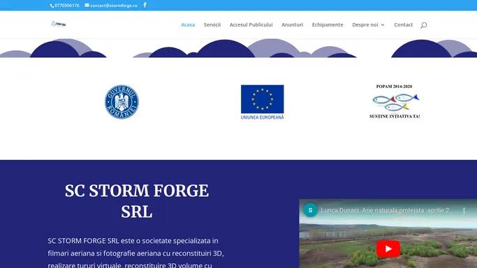 Storm Forge | Filmare aeriana si fotografiere aeriana cu reconstituiri 3d