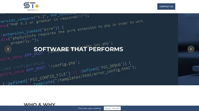 Software that performs | Soft Tech Plus