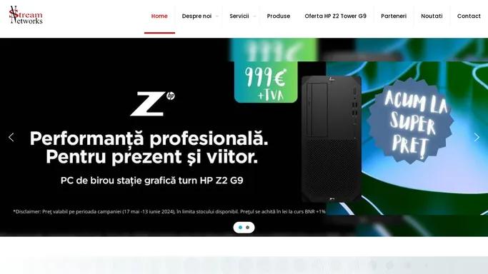 Stream Networks - Furnizor de echipamente si servicii IT complete