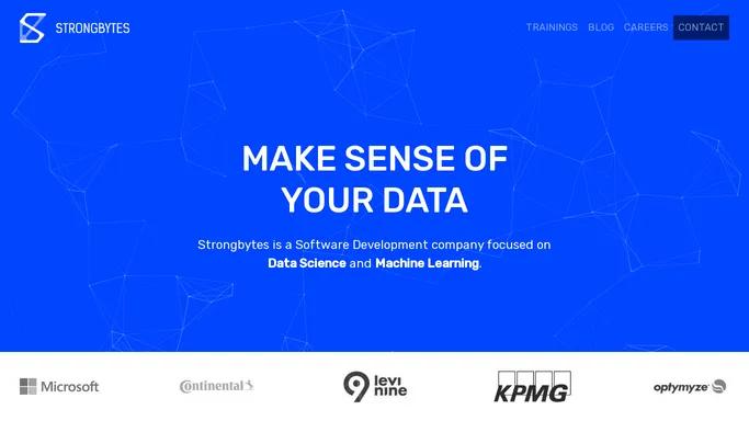 Strongbytes - Data Science, Machine Learning, and Software Development