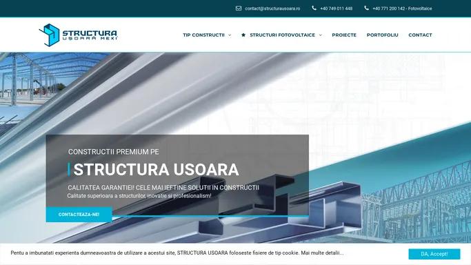 Structura Usoara MEXI® – Producator de structuri metalice usoare pentru constructii publice, industriale sau rezidentiale